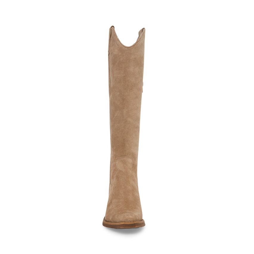 Brown Steve Madden Heard Suede Women's Knee-high Boots | PH 4879HGS